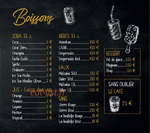 My kebab — carte page 3