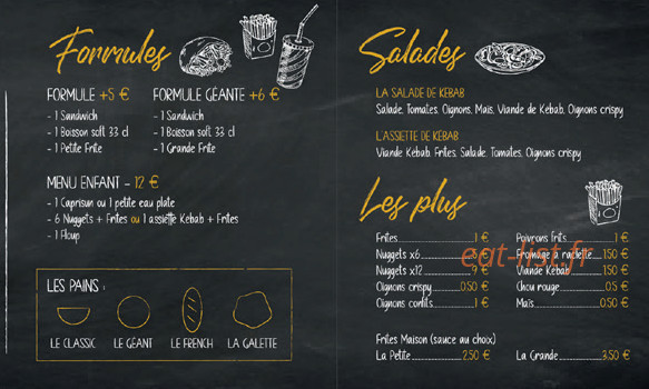 My kebab — carte page 2