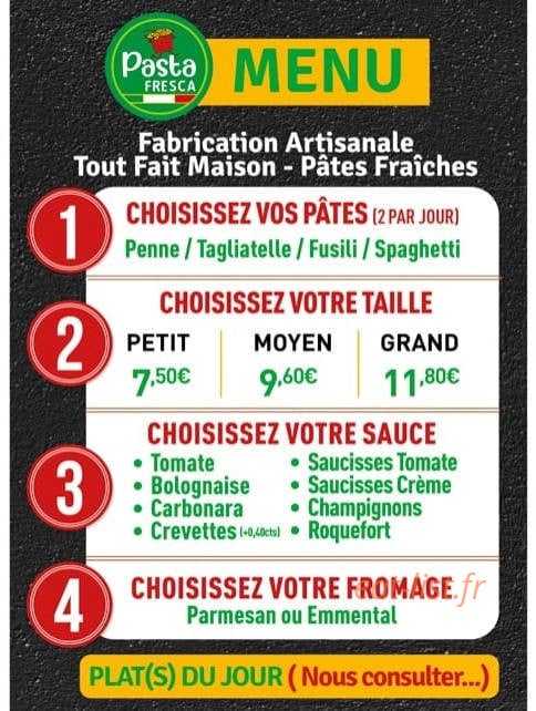 Pasta Fresca — carte page 1