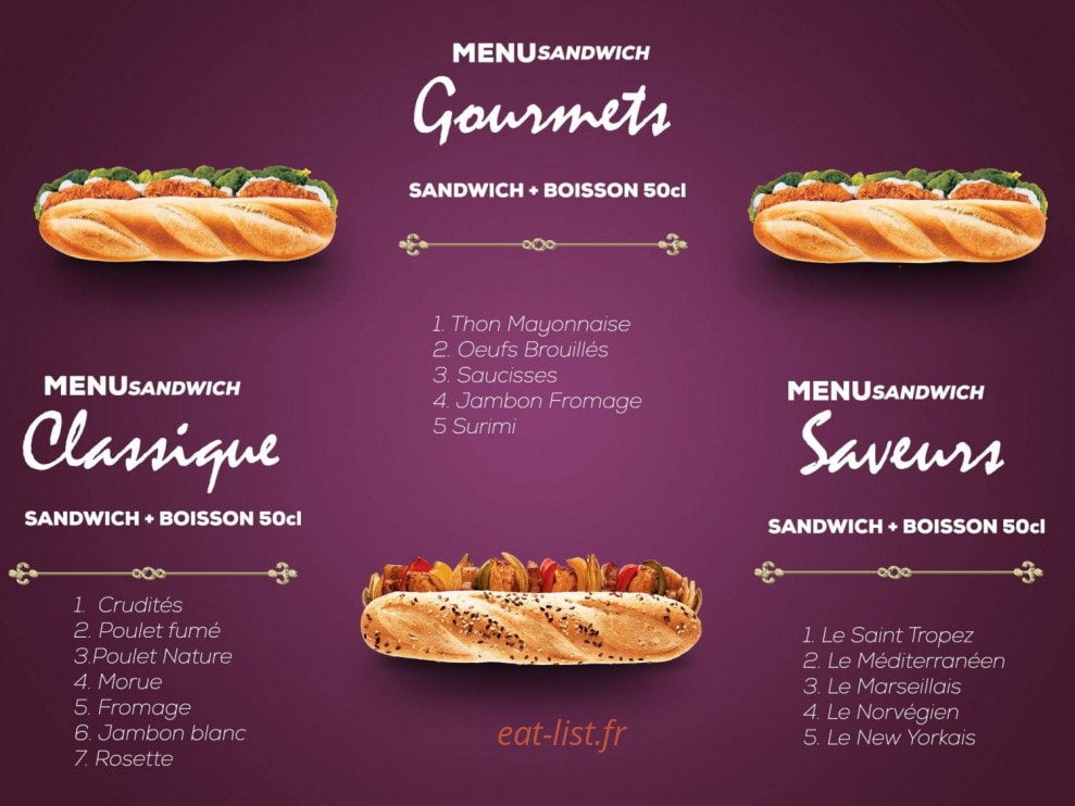 Restaurant Café de France — carte page 1