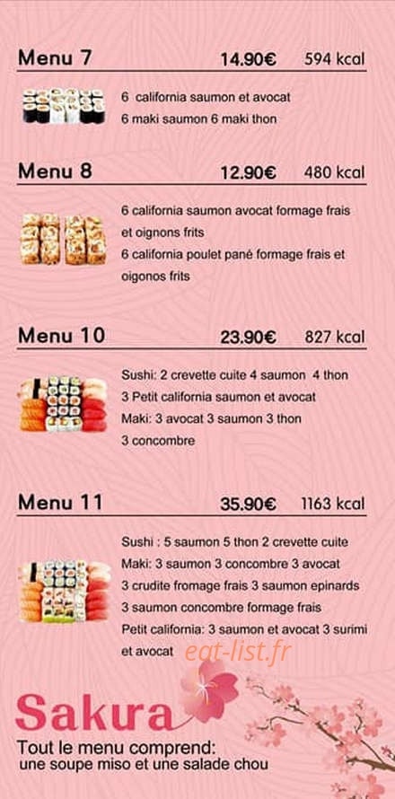 Sakura — carte page 3