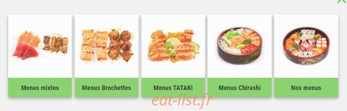 Sushi 7 — carte page 15