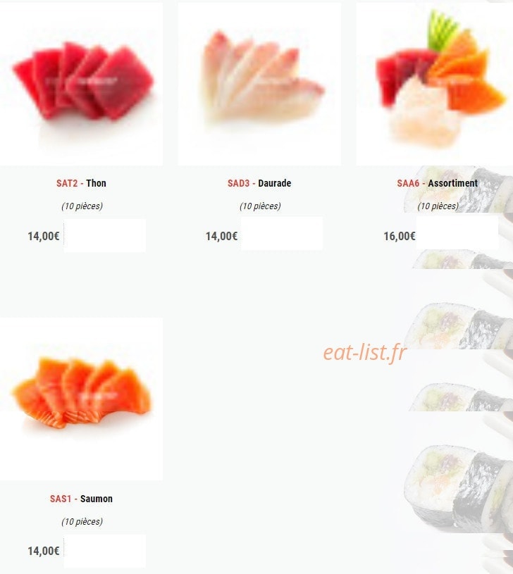 Sushi 7 — carte page 4