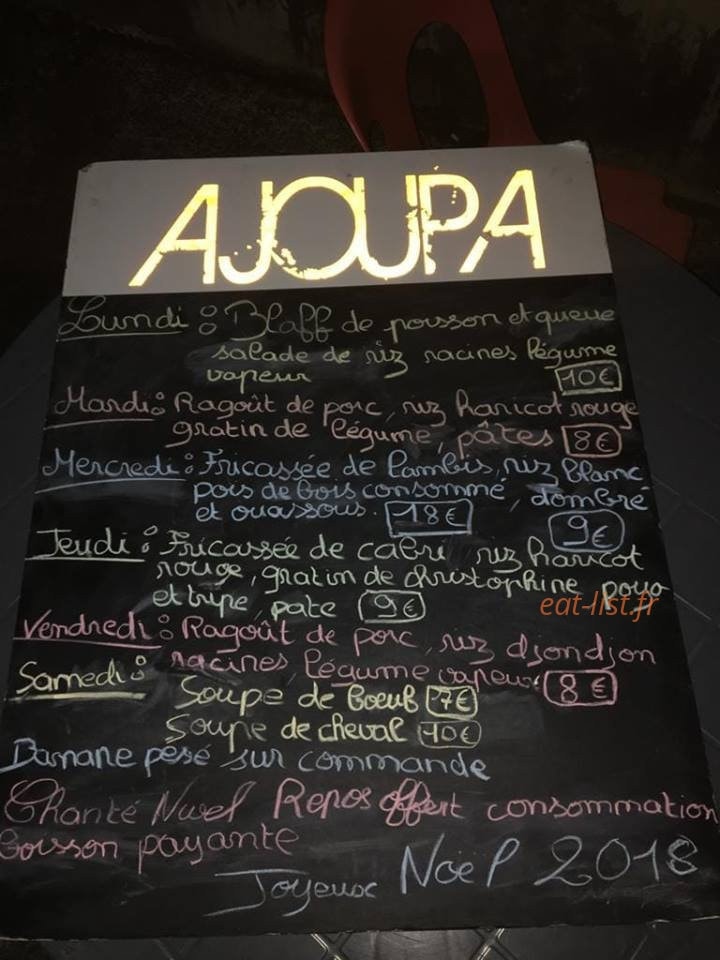 Ajoupa — carte page 1