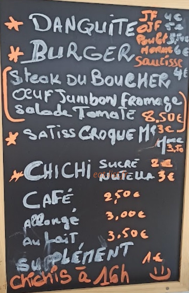 Le Satiss'Food — carte page 1