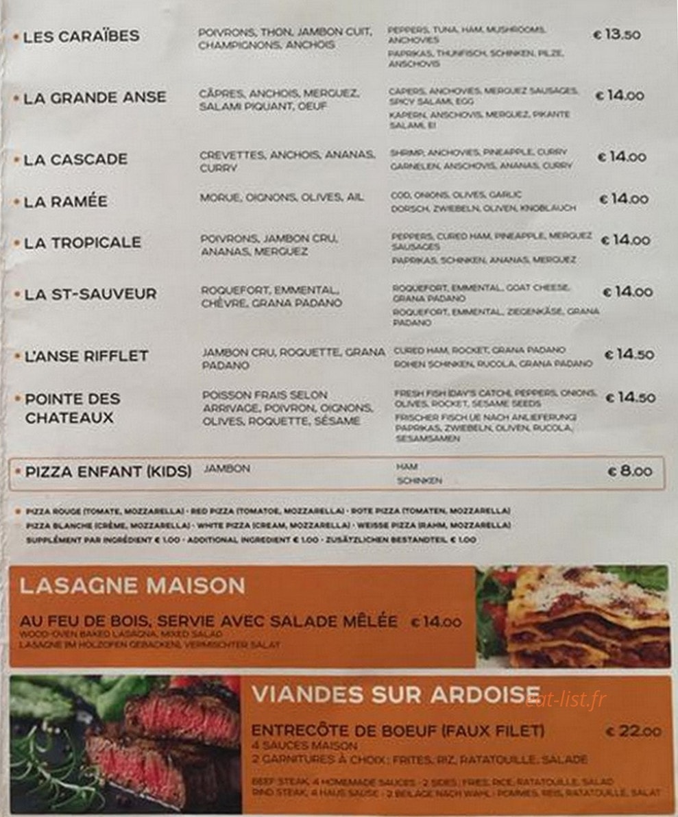 Cherry's — carte page 2