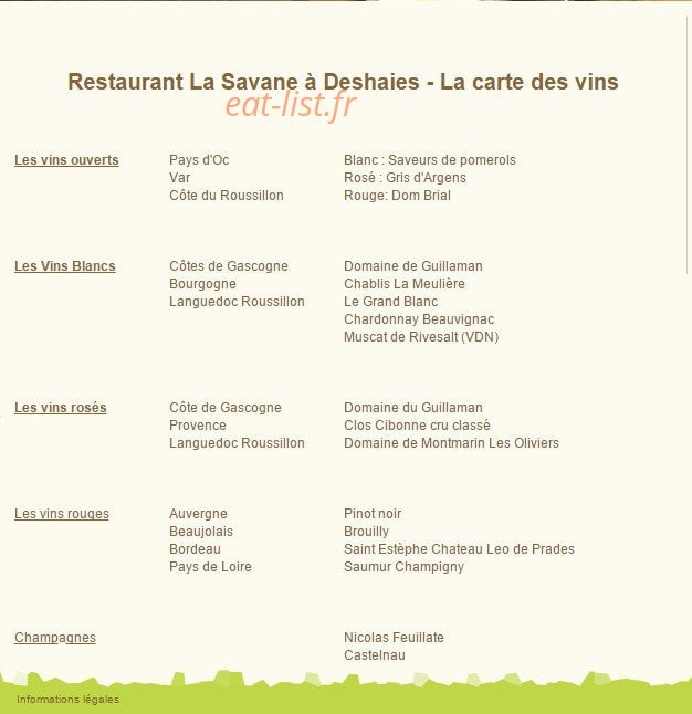 La Savane — carte page 2