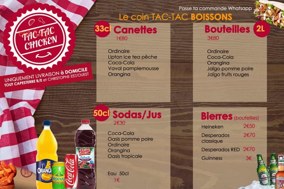 Tac-Tac ChiCken — carte page 3