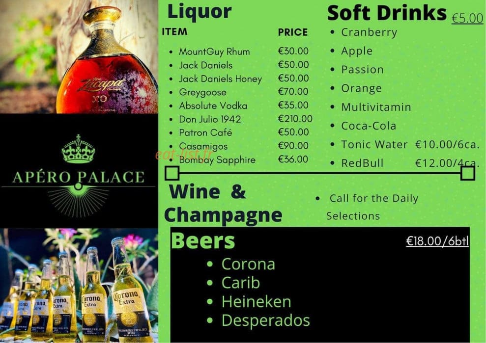 Apéro Palace — carte page 4
