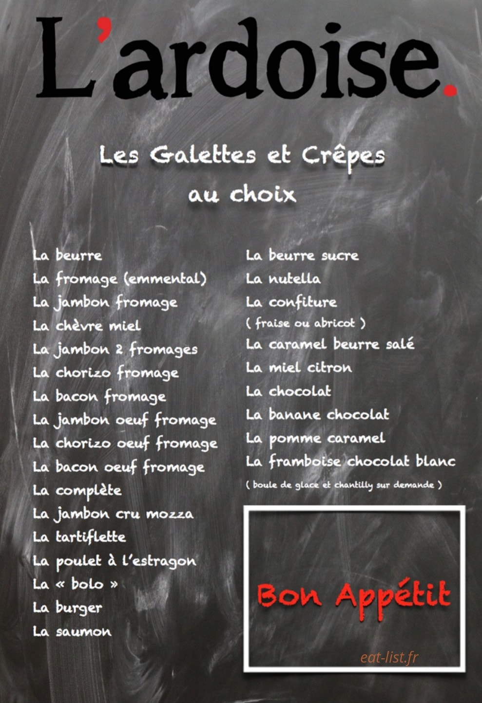 L'Ardoise — carte page 2