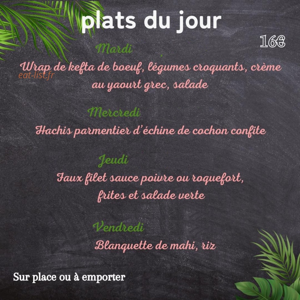 Les Bananiers — carte page 1