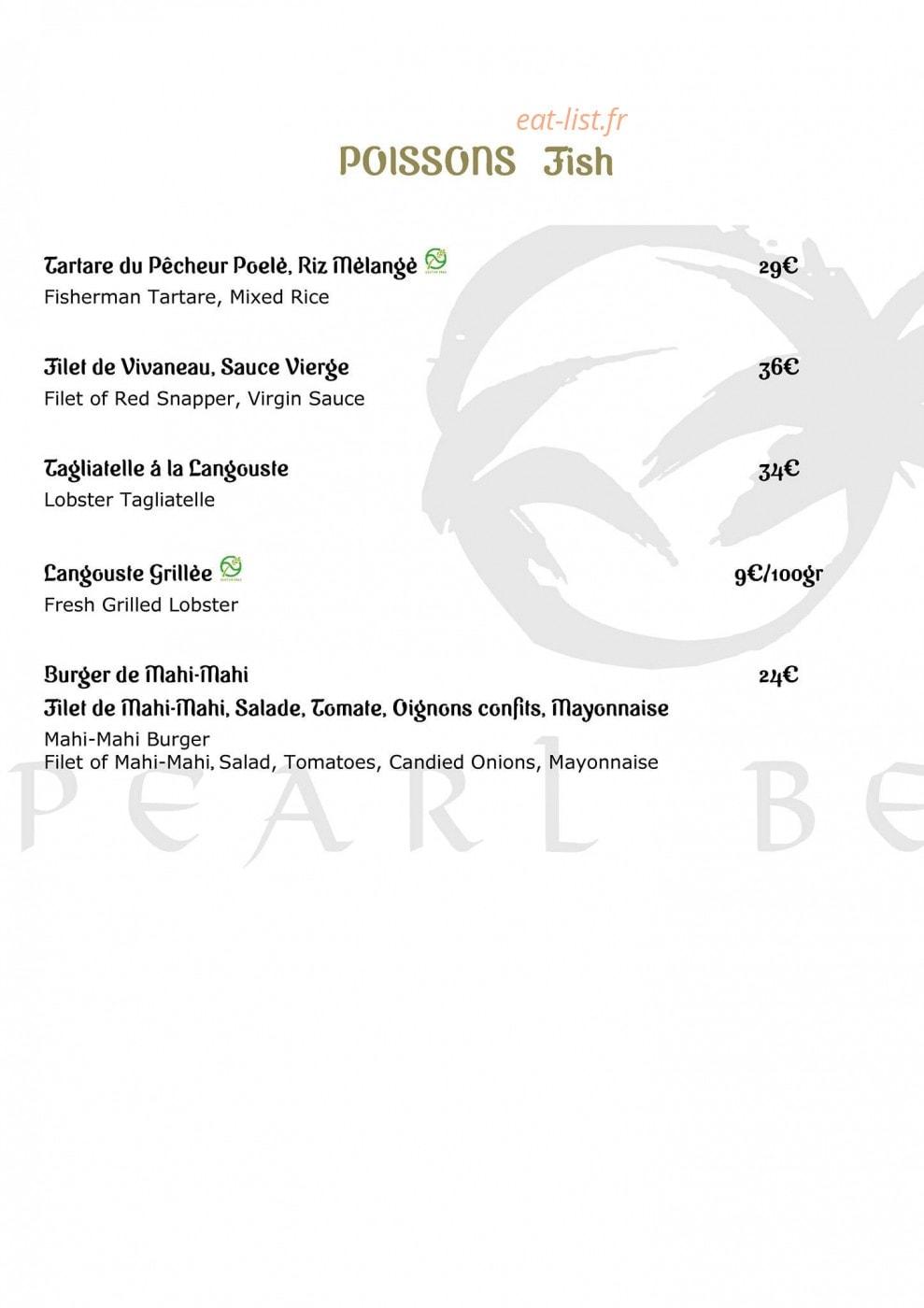 Pearl Beach — carte page 6