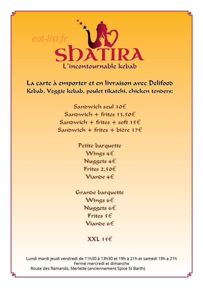 Shatira Sbh — carte page 1