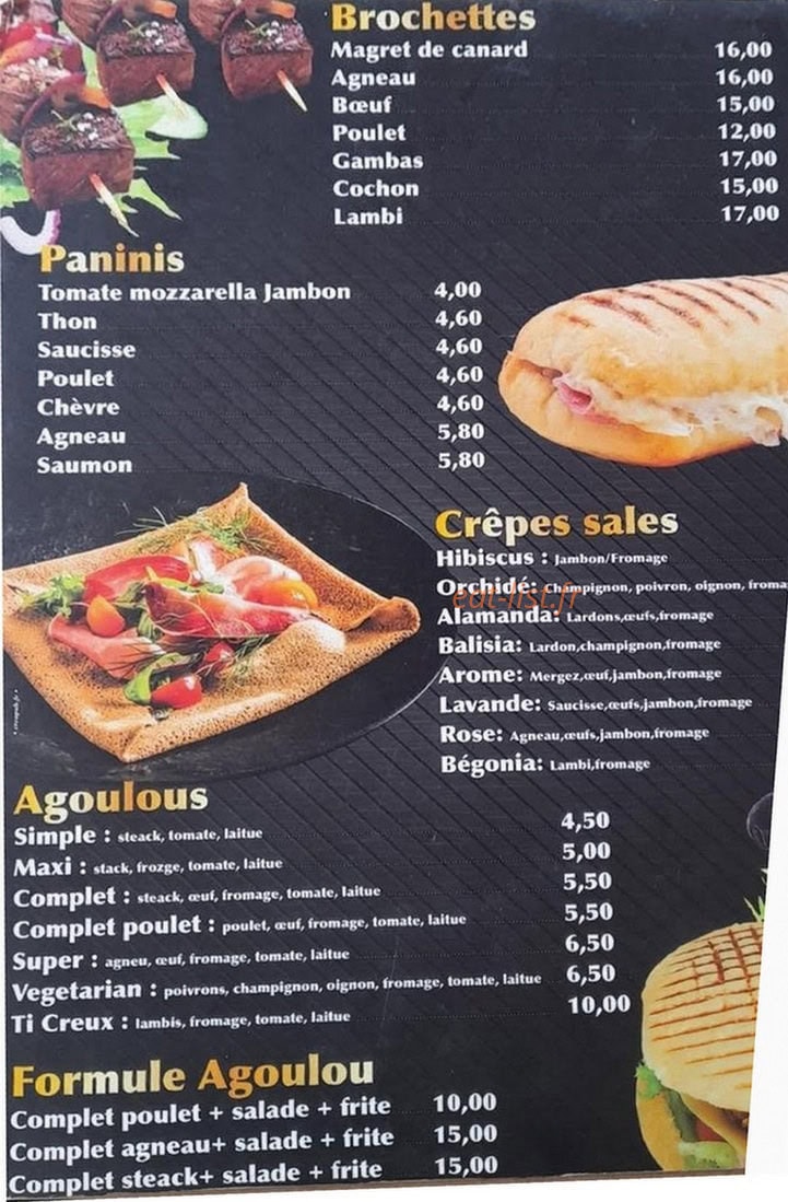 Au petit creux — carte page 2