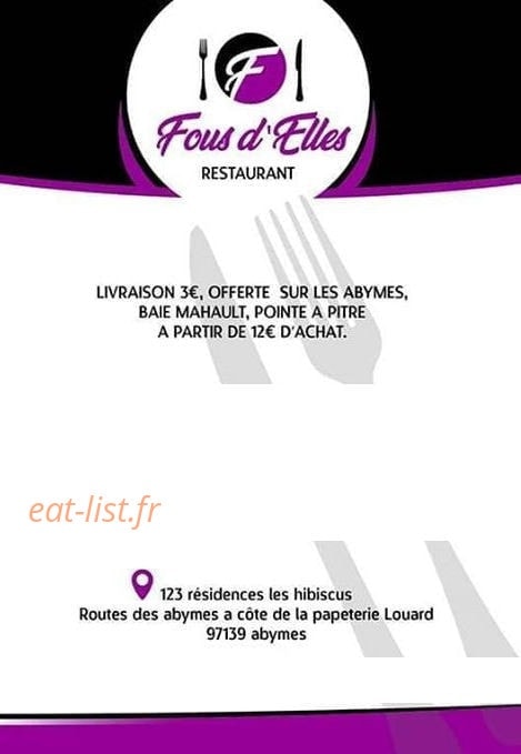 Fous D'Elles — carte page 1