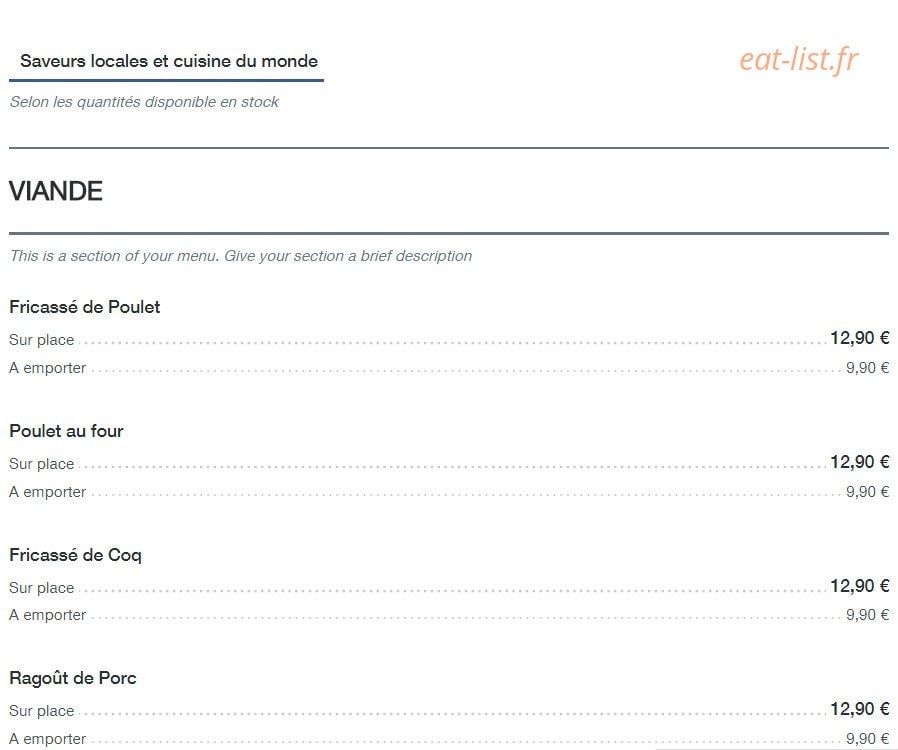 Le magnific — carte page 1