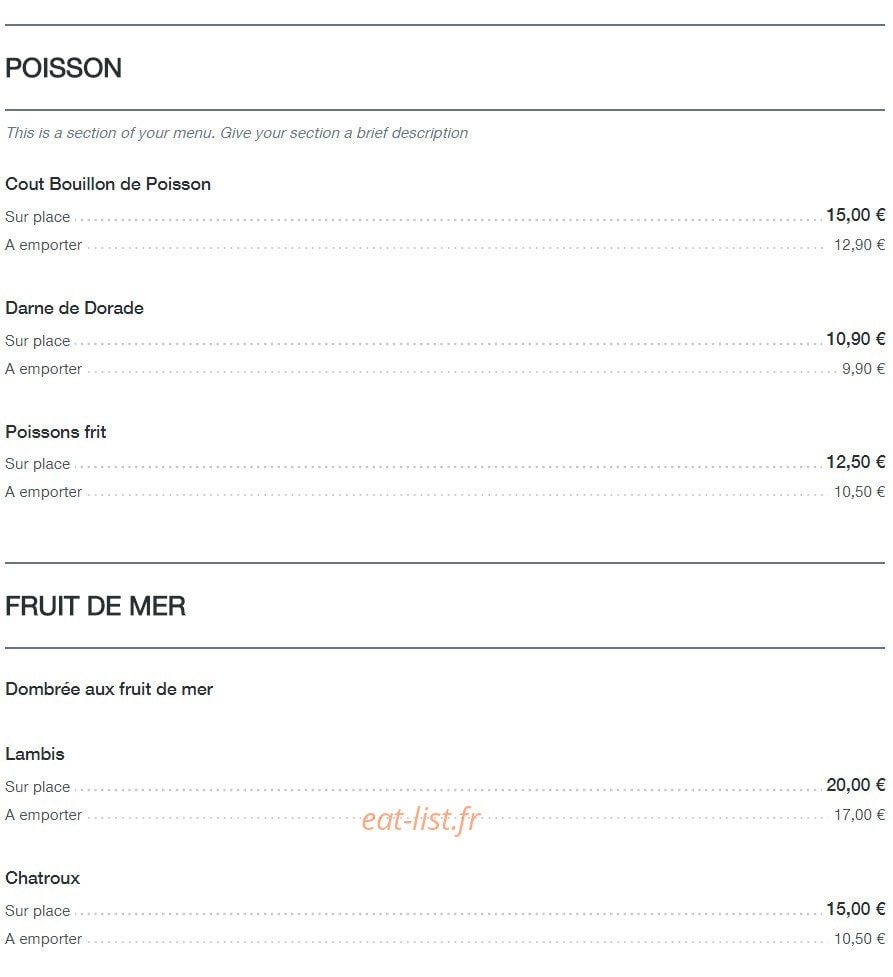 Le magnific — carte page 2