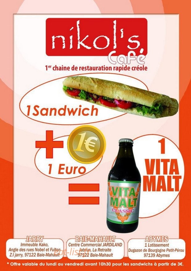 Nikol's Café — carte page 1