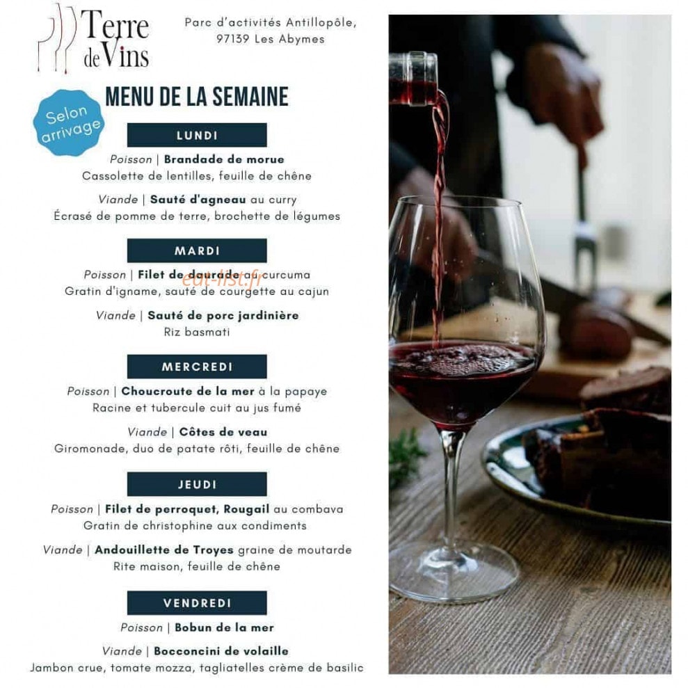 Terre de Vins Antillopôles — carte page 1