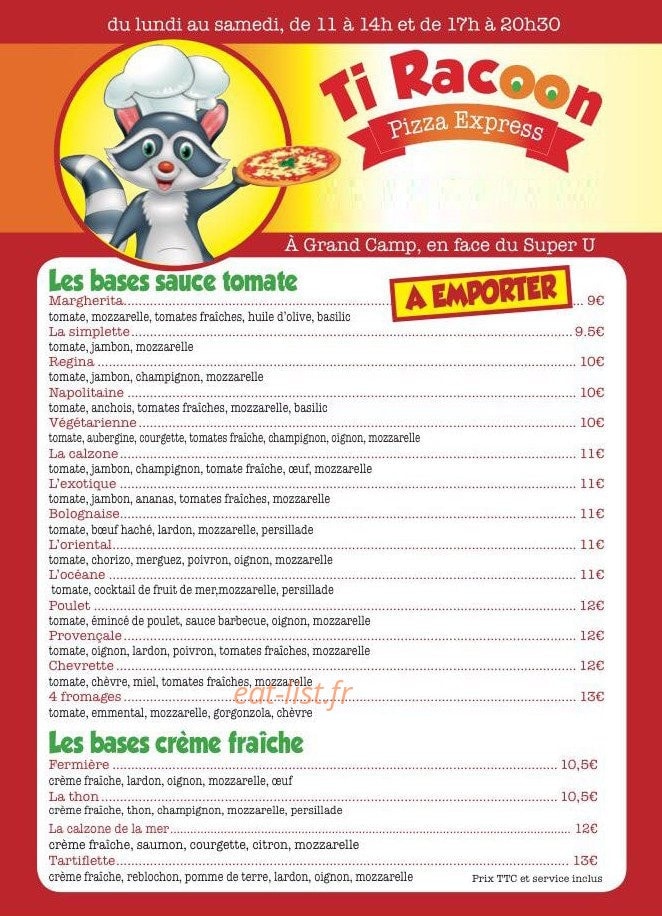 TI Racoon — carte page 1