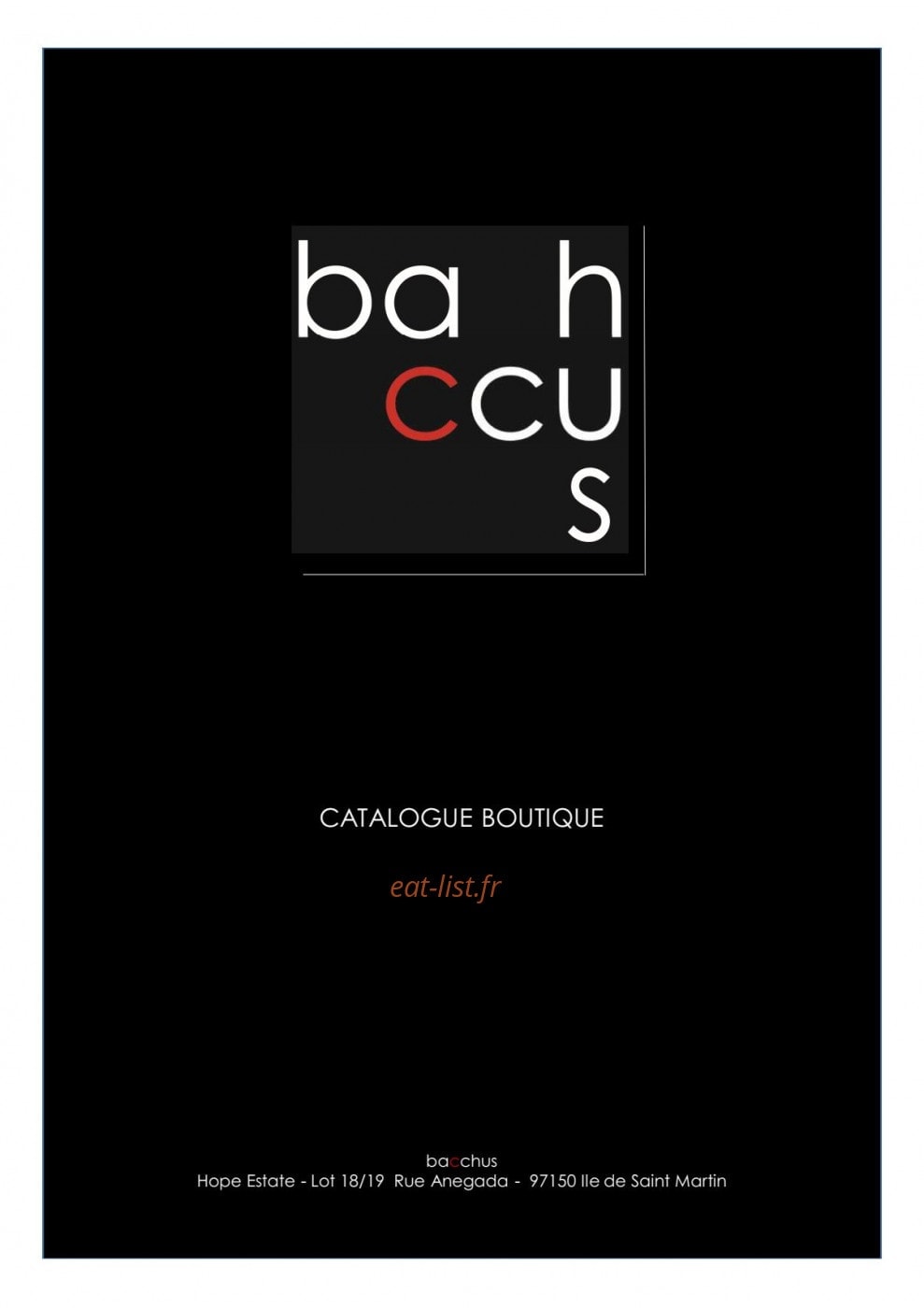 Bacchus — carte page 2
