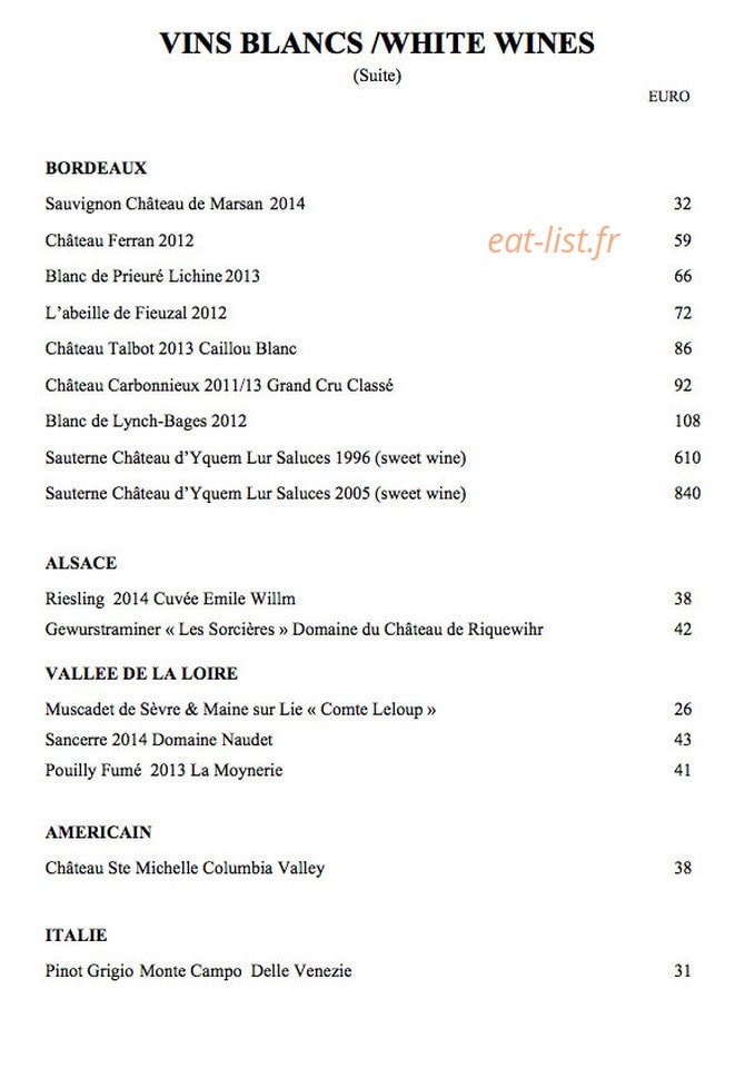 Bistrot Caraibes — carte page 7