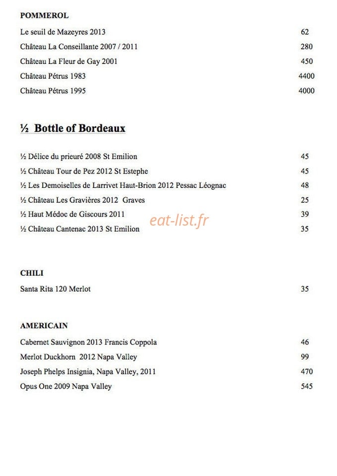 Bistrot Caraibes — carte page 11