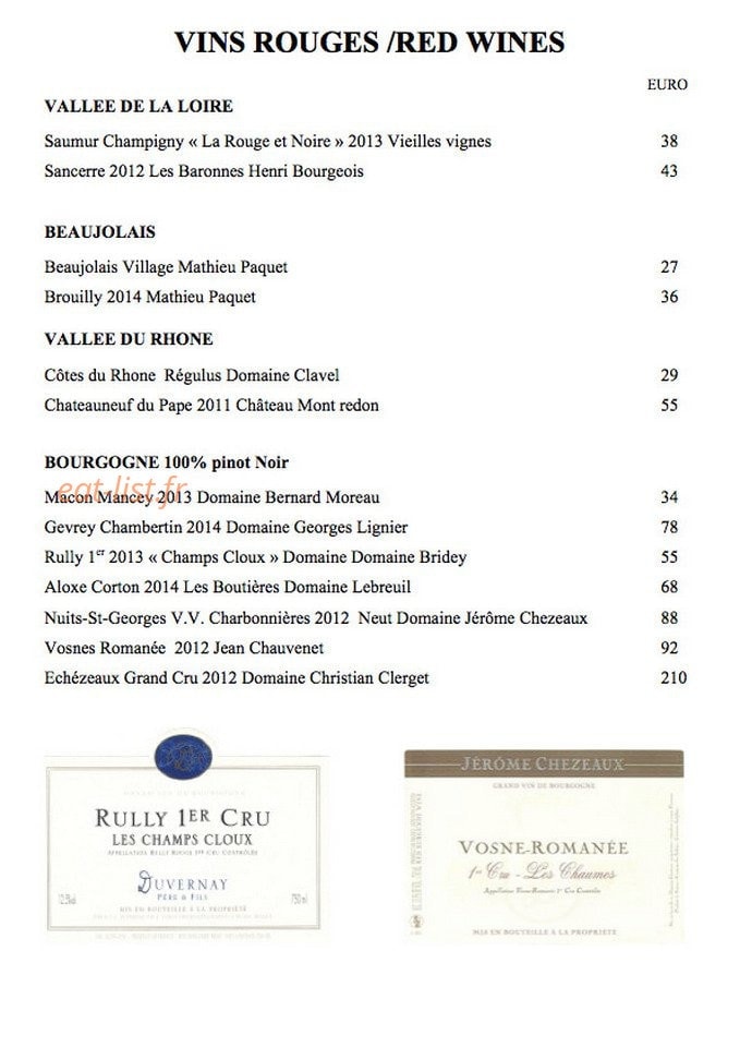 Bistrot Caraibes — carte page 8