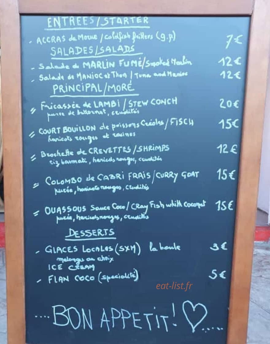 Chez Ginette — carte page 1