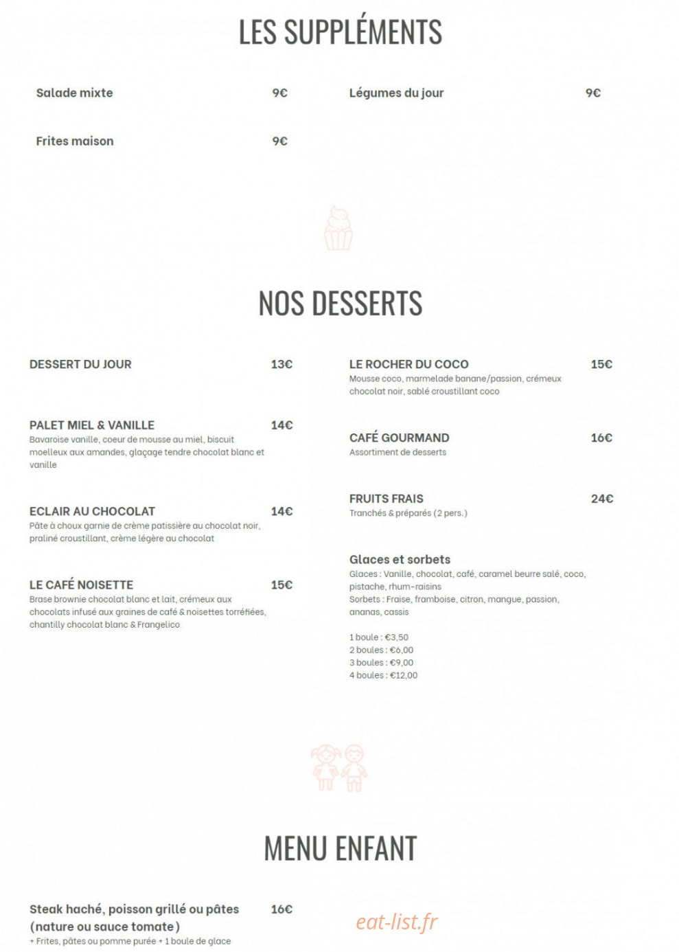 Coco Beach — carte page 3