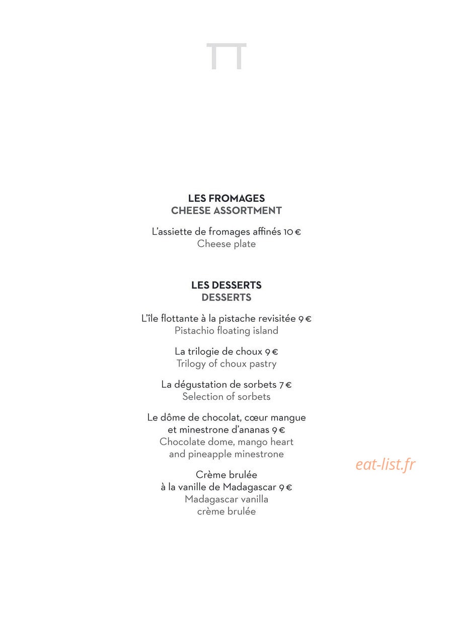 La Petite Table — carte page 4