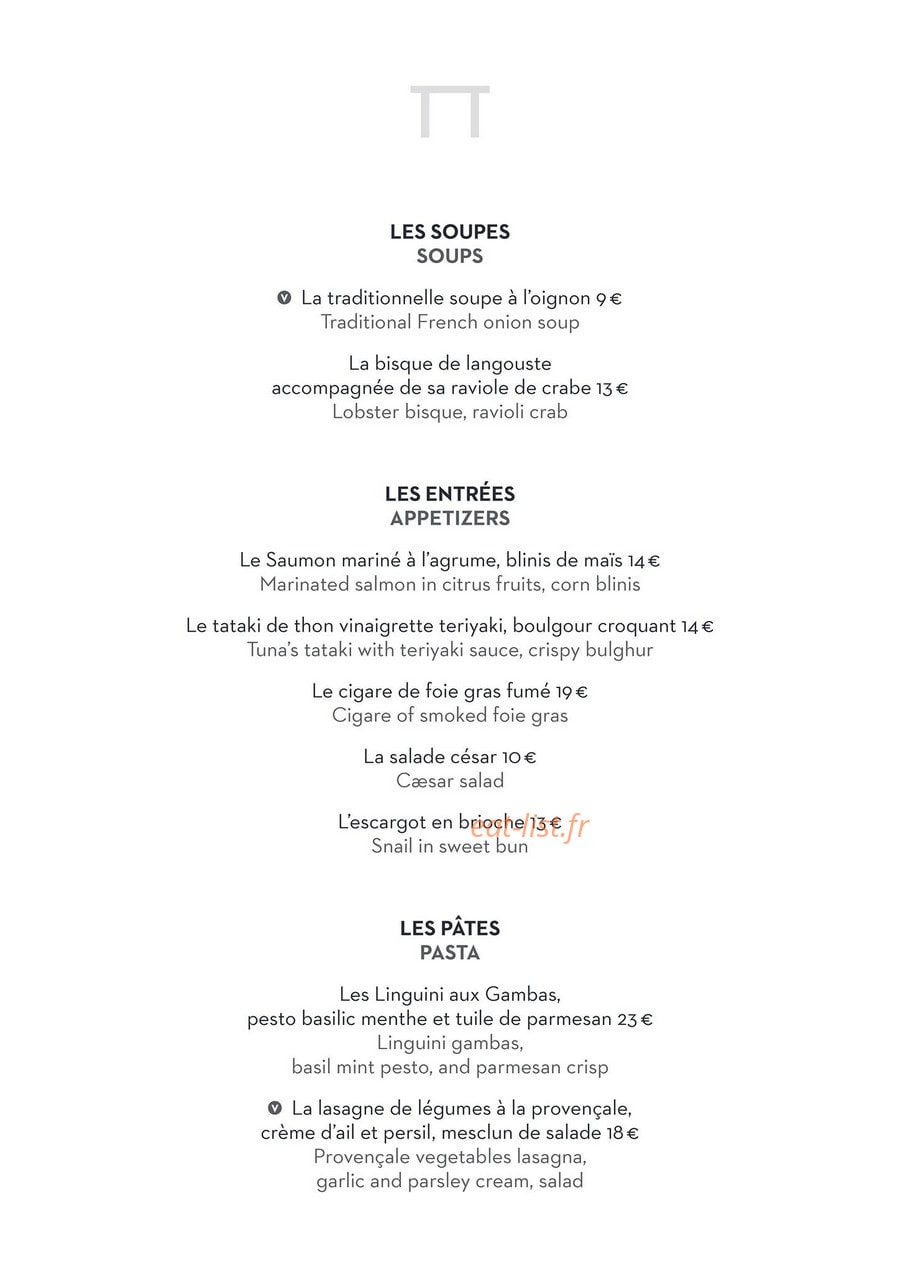 La Petite Table — carte page 2