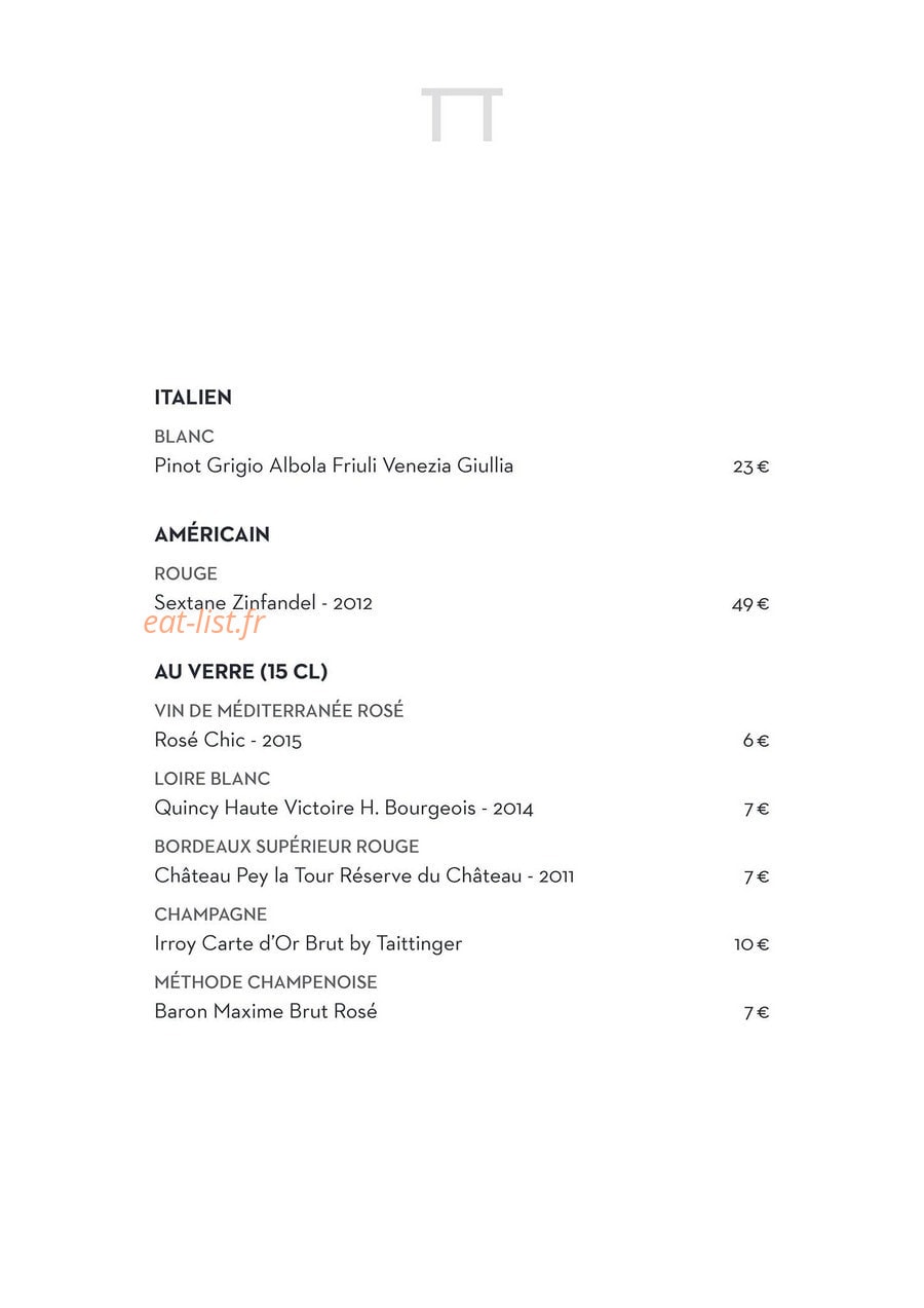 La Petite Table — carte page 7