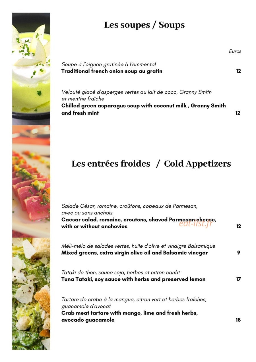 La Villa — carte page 1