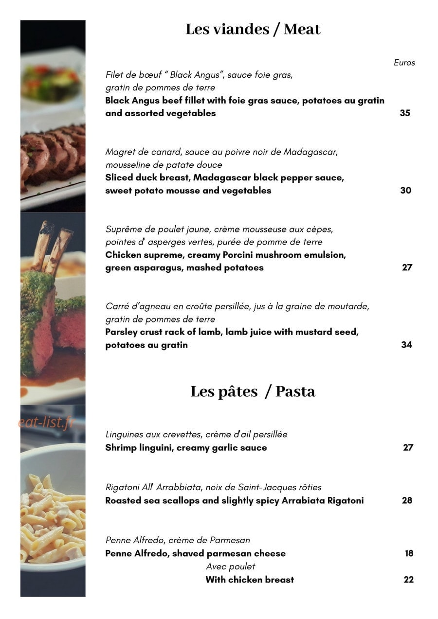 La Villa — carte page 3