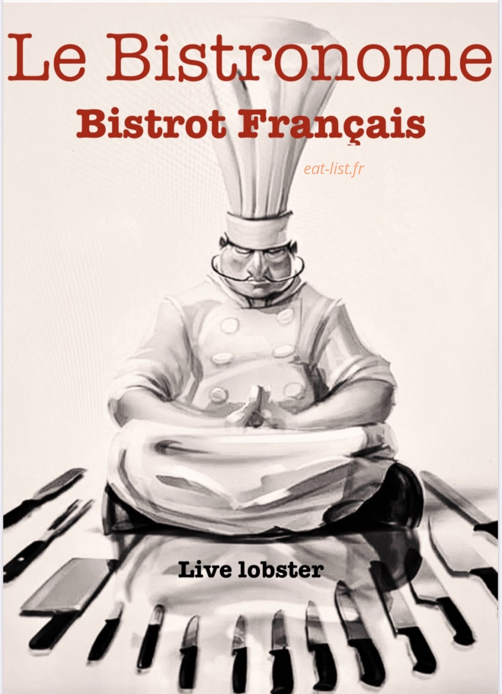 Le bistronome — carte page 1
