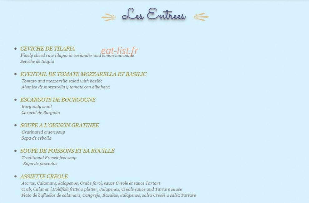 Le Calypso — carte page 1