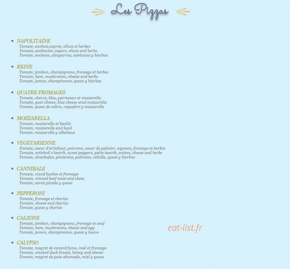 Le Calypso — carte page 6