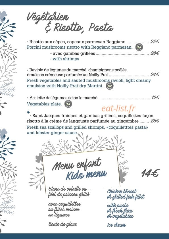 Le Cottage — carte page 7
