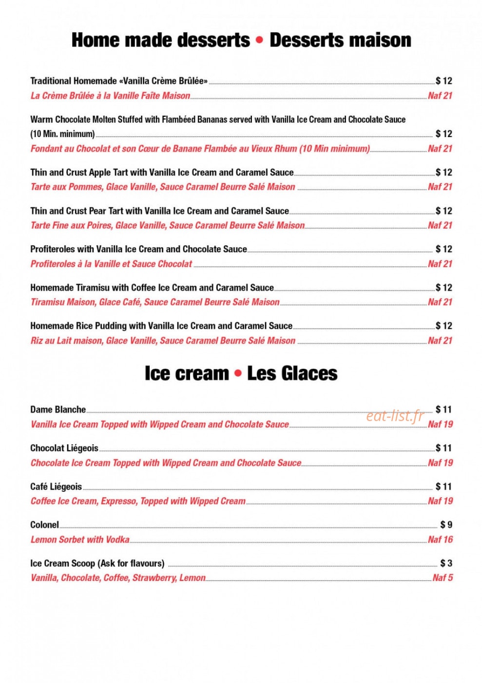 Le Moulin Fou — carte page 3