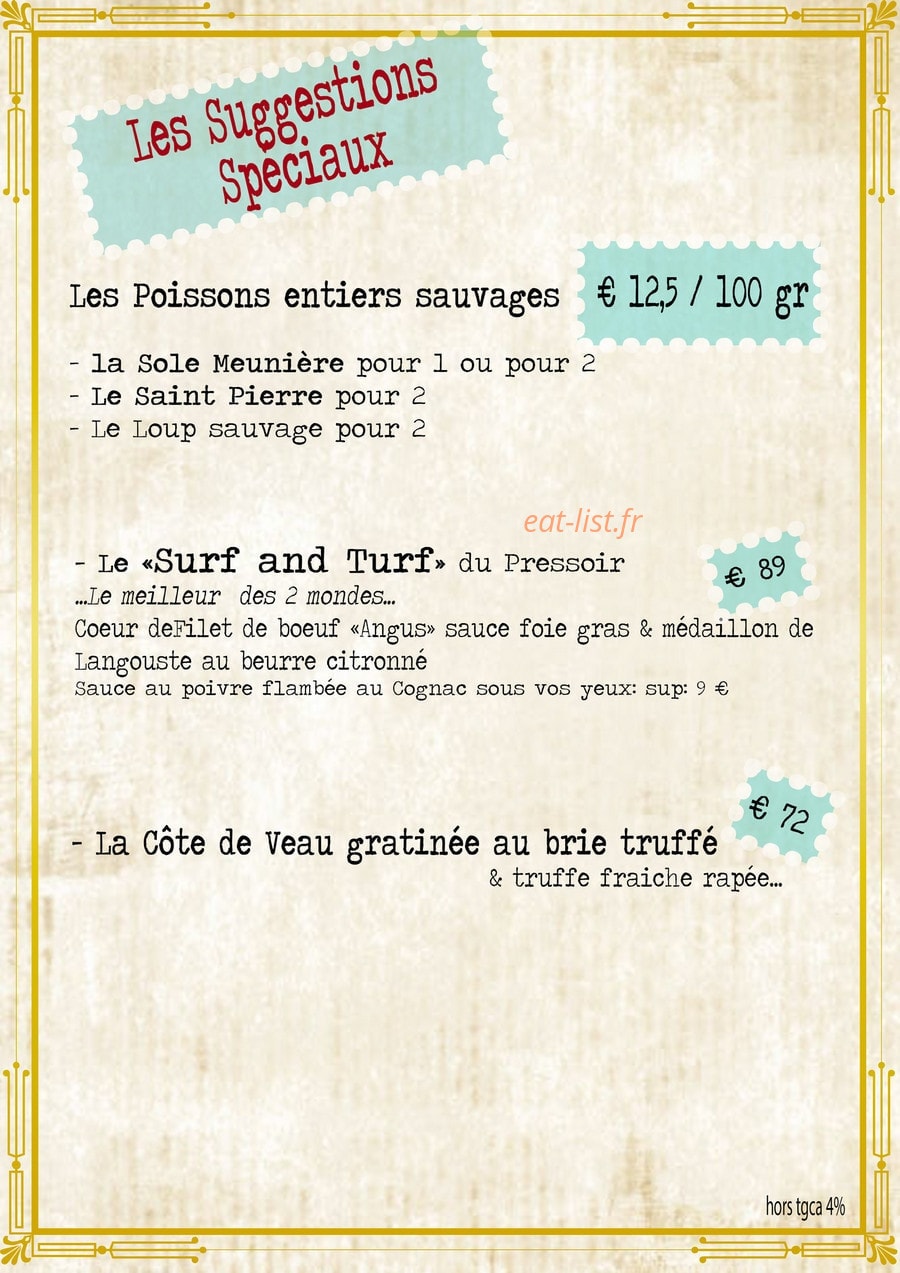 Le Pressoir — carte page 10