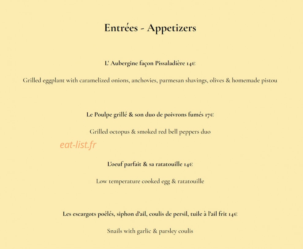 Les Oliviers — carte page 1