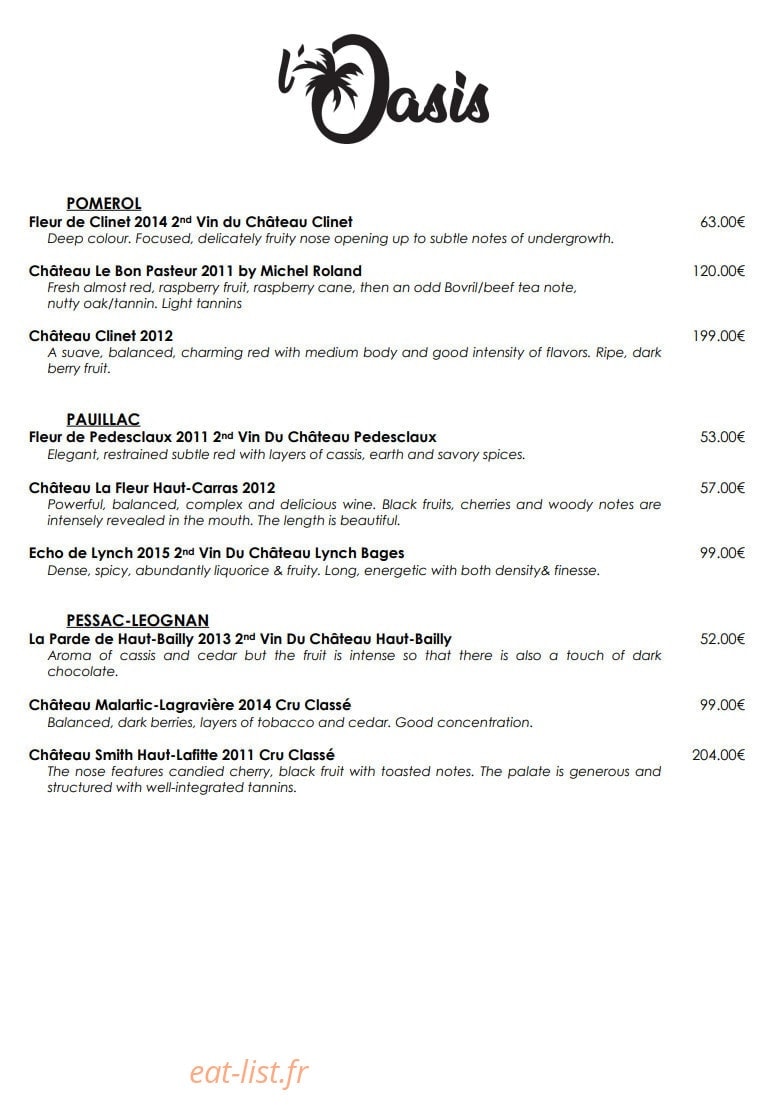 Oasis — carte page 15