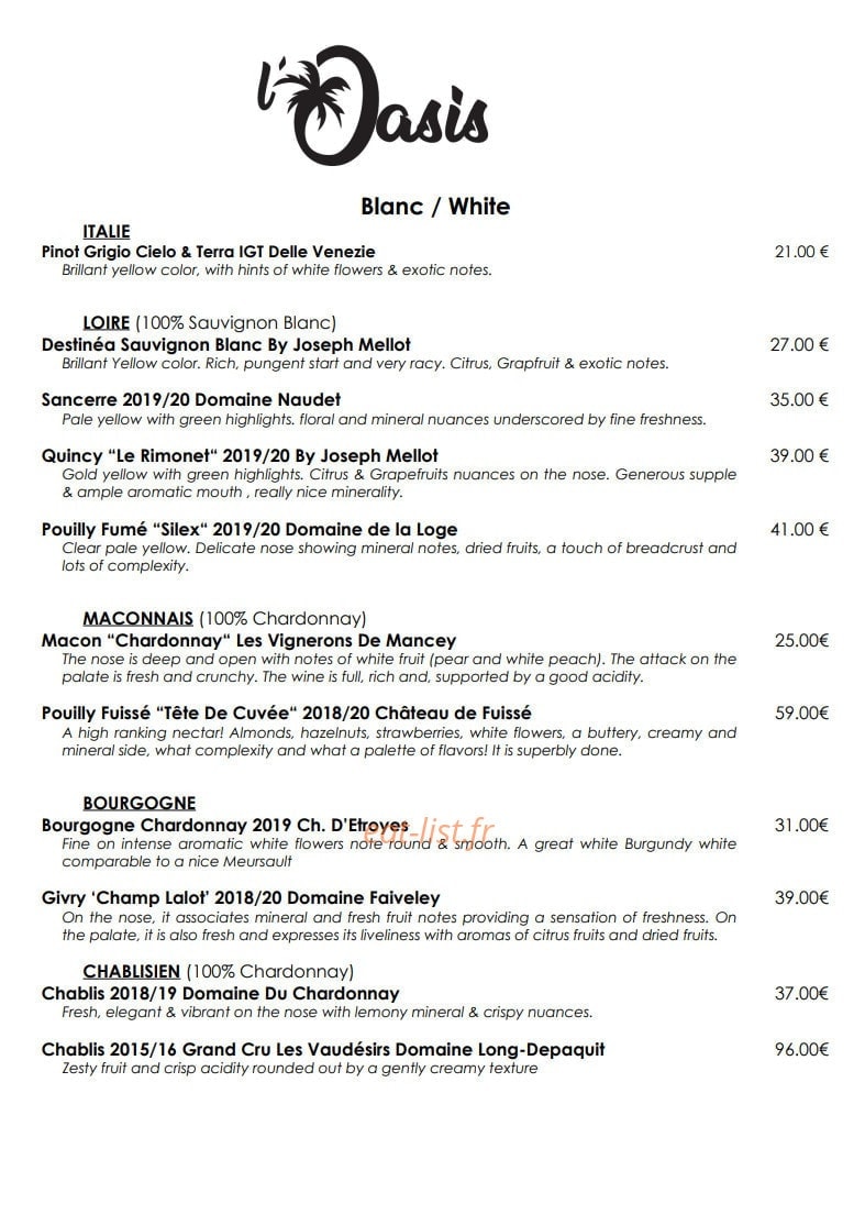 Oasis — carte page 11