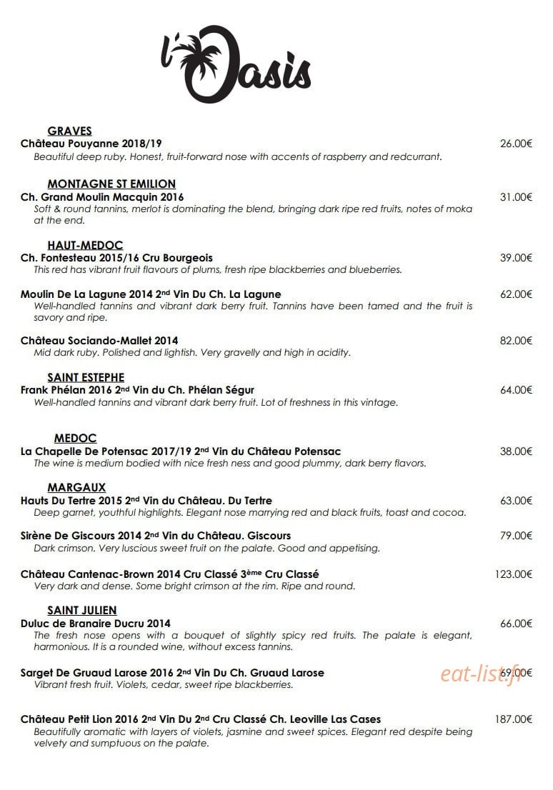 Oasis — carte page 14