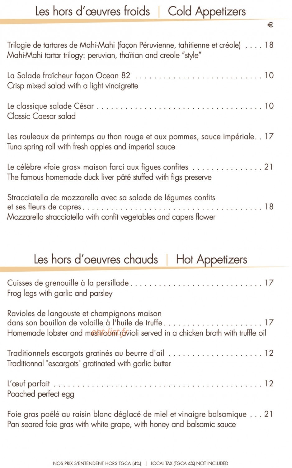Ocean 82 — carte page 1