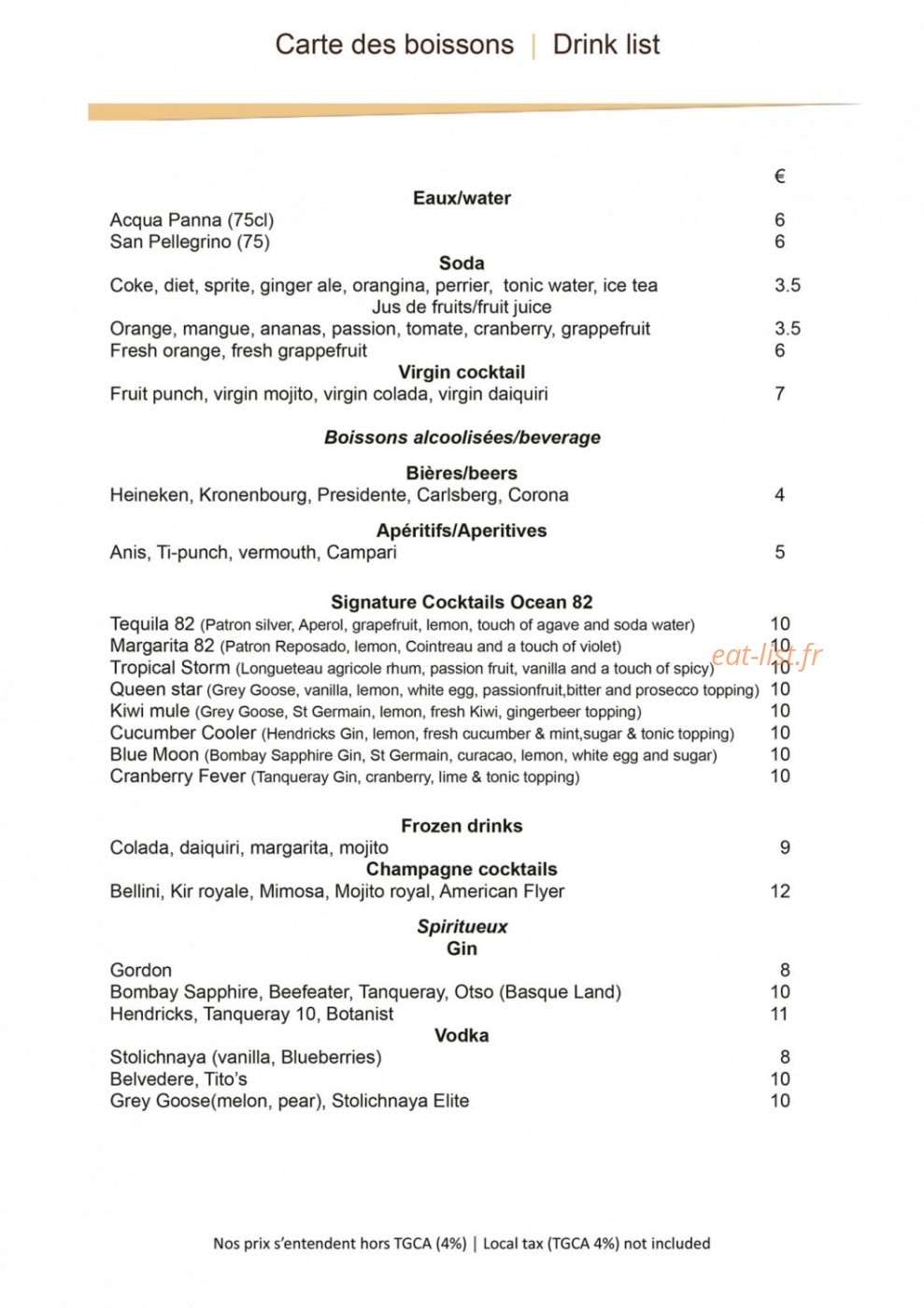 Ocean 82 — carte page 6