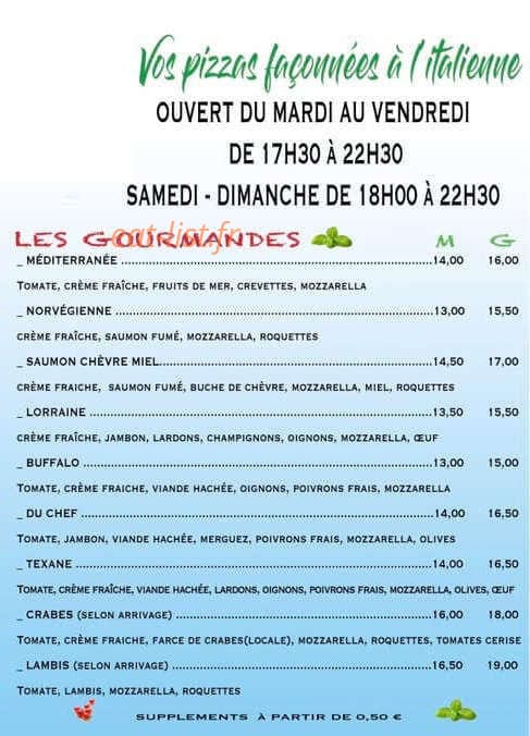 La Pizza Piccante — carte page 2