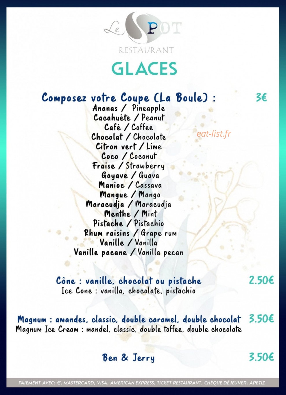 Le Spot — carte page 2