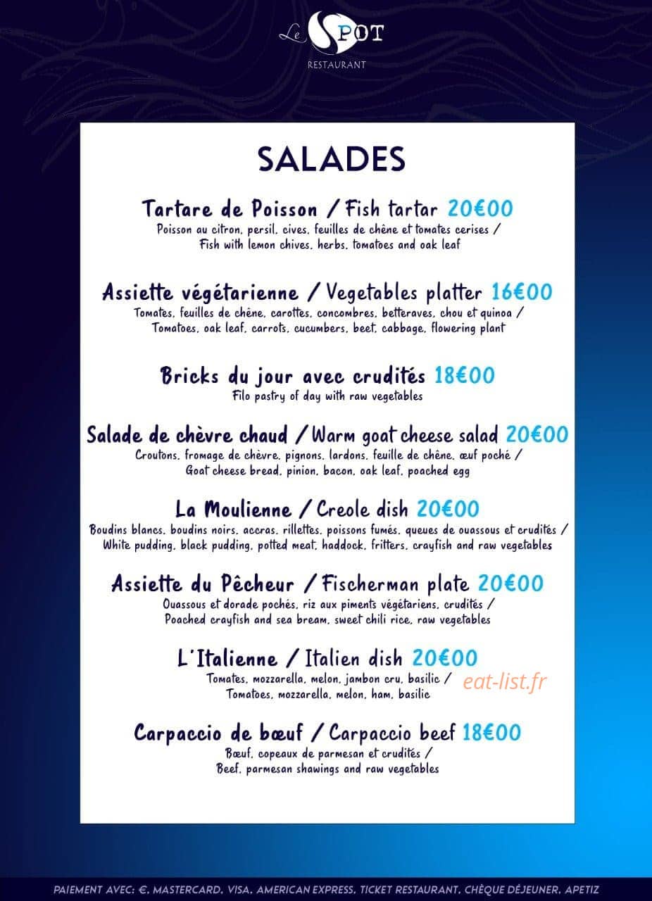 Le Spot — carte page 7
